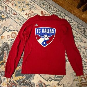 Adidas FC Dallas Red Long Sleeve Shirt
